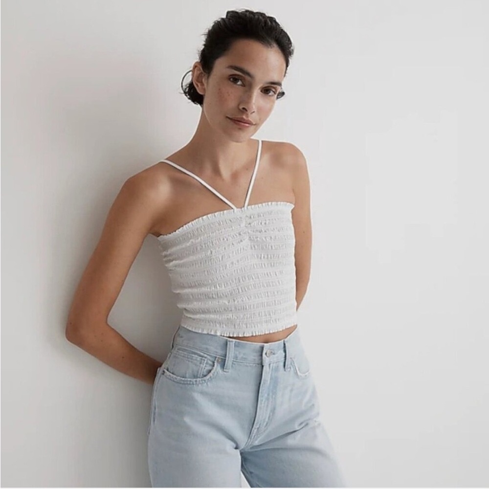 Madewell Smocked Halter Top Size XS